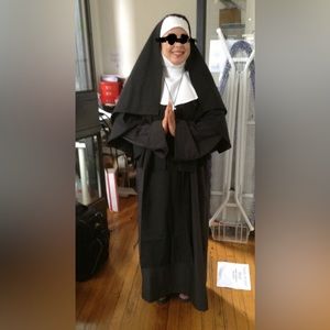 NUN Costume Real Fabric Amazing Outfit - Tall Version